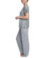 ფოტო #3 პროდუქტის Women's Relaxed Butter-Knit Short Sleeve Pajama Set