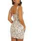 Women's Chloe Printed Corset Dress PARTYTIME TAN, S - фото #2