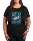 Water Sign Energy Plus Size Graphic T-Shirt