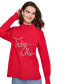 Women's Embellished Graphic Mockneck Sweater