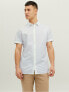 Pánská košile JJESUMMER Slim Fit 12220136 White