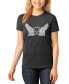 Фото #1 товара Women's Premium Blend Word Art Cat Tail Heart T-Shirt