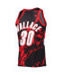 Men's Rasheed Wallace Black Portland Trail Blazers 1999-00 Hardwood Classics Marble Swingman Jersey