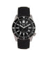 ფოტო #1 პროდუქტის Men Francis Leather Watch - Black, 42mm