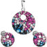 Фото #1 товара Elegant jewelry set Galaxy 39148.4 (earrings, pendant)