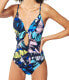 Фото #1 товара Red Carter 262926 Women's Cutout Bow Blue One Piece Swimsuit Size Medium