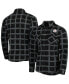 Фото #1 товара Men's Black Pittsburgh Steelers Industry Flannel Button-Up Shirt Jacket
