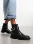 Mango ankle buckle boot in black