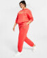 Plus Size Shine Fleece Jogger Pants