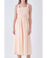 Фото #1 товара Платье полосатое средней длины English Factory для женщин