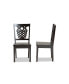 Gervais Modern and Contemporary Transitional 2-Piece Finished Wood Dining Chair Set