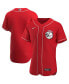 Фото #2 товара Men's Scarlet Cincinnati Reds Alternate Authentic Team Logo Jersey