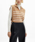 Фото #1 товара Women's Bow Detail Striped Vest