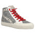 Vintage Havana Shay Glitter High Top Womens Silver Sneakers Casual Shoes SHAY-0