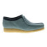 Фото #1 товара Clarks Wallabee 26162538 Mens Gray Nubuck Oxfords & Lace Ups Casual Shoes