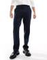 River Island slim fit tailored trousers in navy