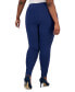 Фото #2 товара Plus Size Skinny Pull-On Ponte Pants, Created for Macy's