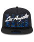 Фото #2 товара Men's Black Los Angeles Rams Instant Replay 9FIFTY Snapback Hat
