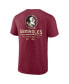 ფოტო #2 პროდუქტის Men's Garnet Florida State Seminoles Game Day 2-Hit T-shirt