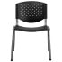 Фото #3 товара Hercules Series 880 Lb. Capacity Black Plastic Stack Chair With Titanium Frame