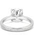 ფოტო #5 პროდუქტის Moissanite Cushion Engagement Ring (2-5/8 ct. t.w. DEW) in 14k White Gold