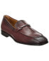 Фото #1 товара Ferragamo Fedro Leather Loafer Men's Red 9 Uk Eee