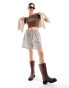 Фото #3 товара Threadbare baby crop cowgirl tee in chocolate brown