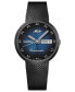 ფოტო #1 პროდუქტის Men's Swiss Automatic Commander Shade Black PVD Stainless Steel Mesh Bracelet Watch 37mm