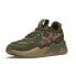 Фото #2 товара Puma RsX Camo Dye Lace Up Mens Green Sneakers Casual Shoes 39607501