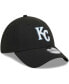 Фото #4 товара Men's Black Kansas City Royals Logo 39THIRTY Flex Hat