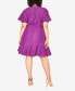 Фото #2 товара Trendy Plus Size Sweet Love Lace Dress