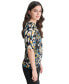 Фото #3 товара Women's Printed Ribbed Knit Top