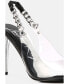 ფოტო #3 პროდუქტის Women's Goddess Metallic Stiletto Heel Slingback Sandals