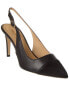 Фото #1 товара Bruno Magli Alina Leather & Suede Slingback Pump Women's Black 6