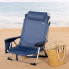 Фото #2 товара Пляжное кресло AKTIVE Beach And Loss с антивертелем 5 положений с подушкой и карманом