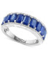 ფოტო #1 პროდუქტის EFFY® Sapphire (3-3/8 ct. t.w.) & Diamond (1/6 ct. t.w.) Ring in Sterling Silver