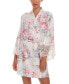 ფოტო #5 პროდუქტის Women's Cindy Floral Satin Robe