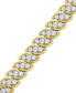 ფოტო #3 პროდუქტის Diamond S Curve Link Bracelet (4 ct. t.w.) in 10k Gold