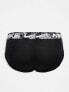 Фото #7 товара Nike Dri-Fit Essential Microfiber hip briefs 3 pack in black with tie dye waistbands