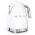 Фото #10 товара SMEG electric kettle KLF04WHEU (White) - 1.7 L - 2400 W - White - Plastic - Stainless steel - Adjustable thermostat - Water level indicator