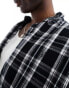 AllSaints Leulus long sleeve shirt in black check