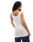 Фото #2 товара ONLY 2 pack jersey tank top in black and white