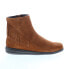 Фото #1 товара David Tate Zest Womens Brown Extra Wide Suede Zipper Ankle & Booties Boots 6
