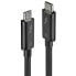 Фото #3 товара Lindy Thunderbolt 3 Cable 0.5m - 0.5 m - USB C - USB C - USB 3.2 Gen 1 (3.1 Gen 1) - Male/Male - Black
