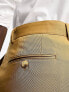 Фото #7 товара Noak slim premium cotton twill chino trousers in tobacco brown