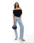 NA-KD x Claire Rose knitted off the shoulder top in black XL - фото #2