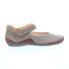 Фото #1 товара Think! Kapsi 82060-K24 Womens Gray Leather Strap Mary Jane Flats Shoes