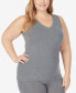 Фото #6 товара Plus Size Softwear with Stretch Reversible Tank Top