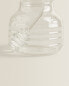 Bumblebee borosilicate glass honey jar