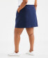 Фото #4 товара Plus Size Solid Pull-On Skort, Created for Macy's